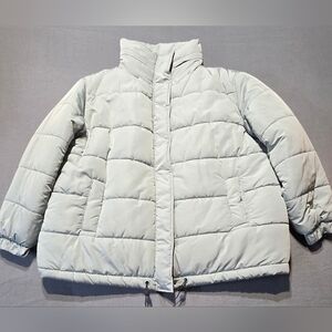 Mango - Violeta Light Seafoam Puffer Jacket EUC XL PTP 28